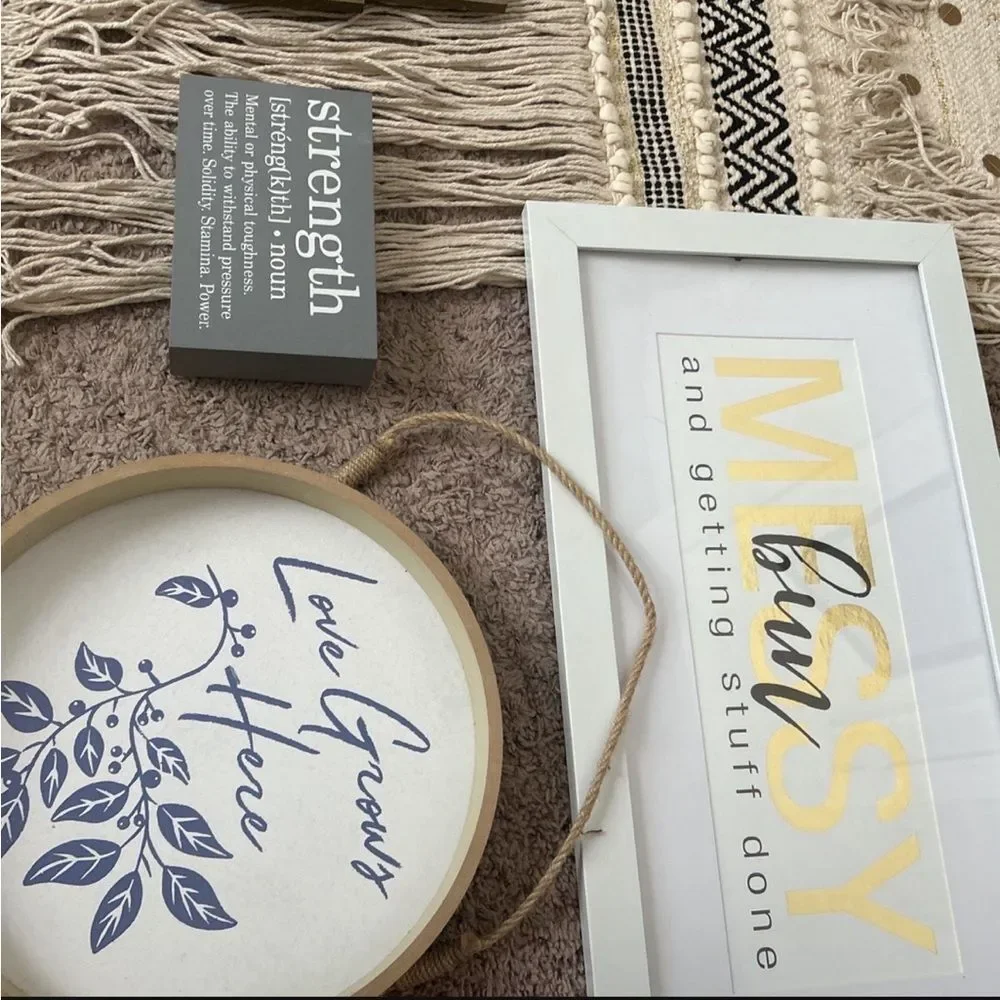 BOHO Room‎ Decor Bundle Gold Warm Colors Wall Decor